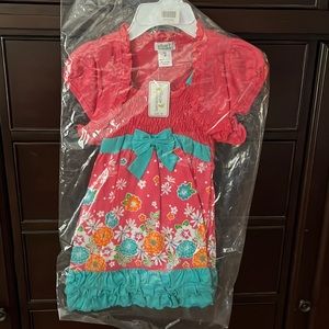 Dress with matching shawl jacket